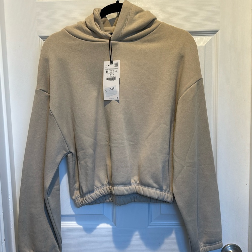 Zara cropped hoodie